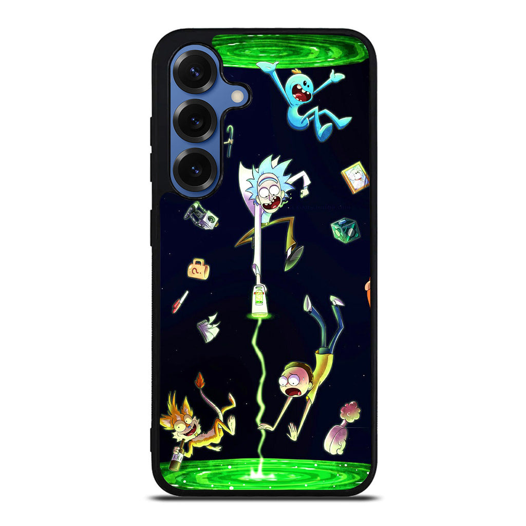 Rick And Morty Portal Fall Samsung Galaxy S25 / S25 Plus Case