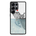 Cat Fish Kisses Samsung Galaxy S25 Ultra Case