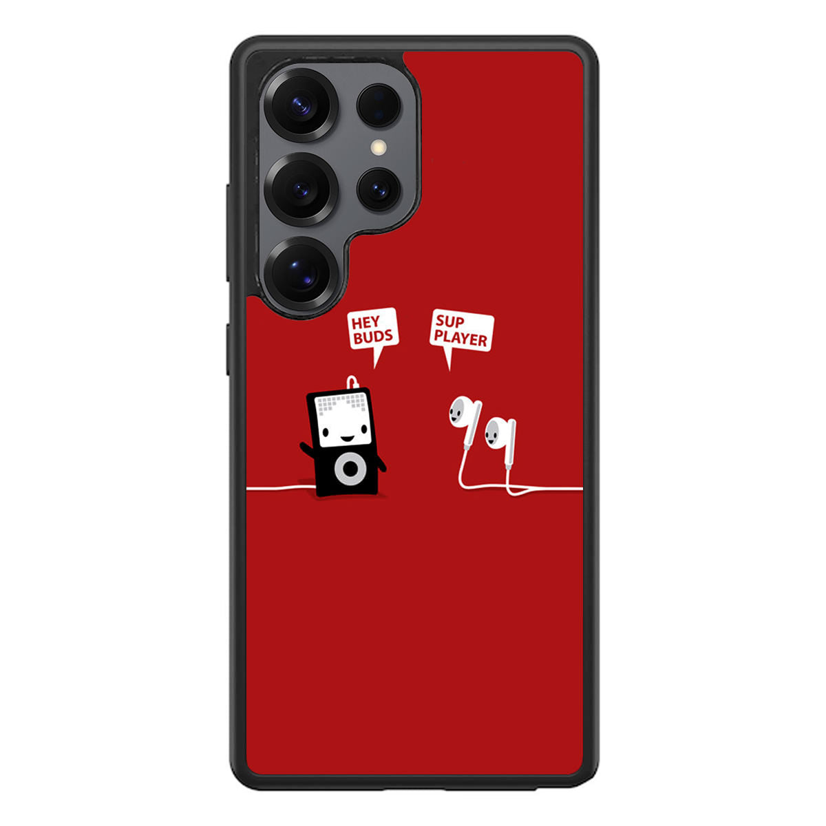 Funny Music Headphones Player Buds Samsung Galaxy S25 Ultra Case