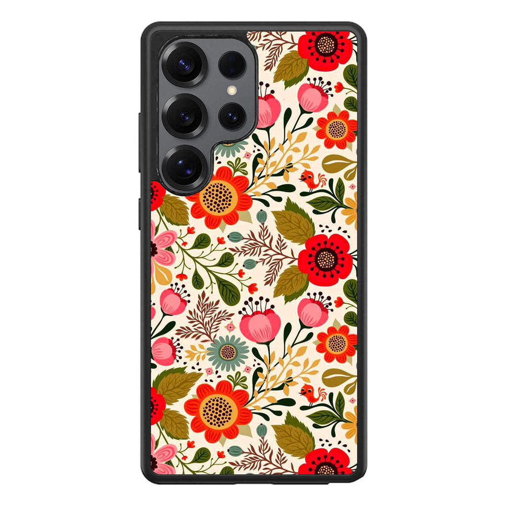 Hello Spring Pattern Samsung Galaxy S25 Ultra Case