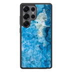 Navy Blue Marble Samsung Galaxy S25 Ultra Case