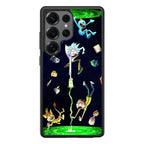 Rick And Morty Portal Fall Samsung Galaxy S25 Ultra Case