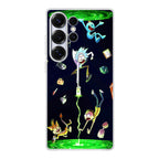 Rick And Morty Portal Fall Samsung Galaxy S25 Ultra Case