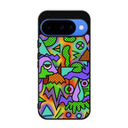 Abstract Colorful Doodle Art Google Pixel 10 Case