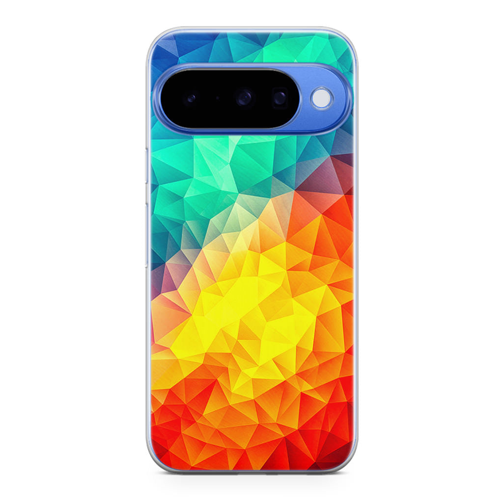 Abstract Multicolor Cubism Painting Google Pixel 10 Case