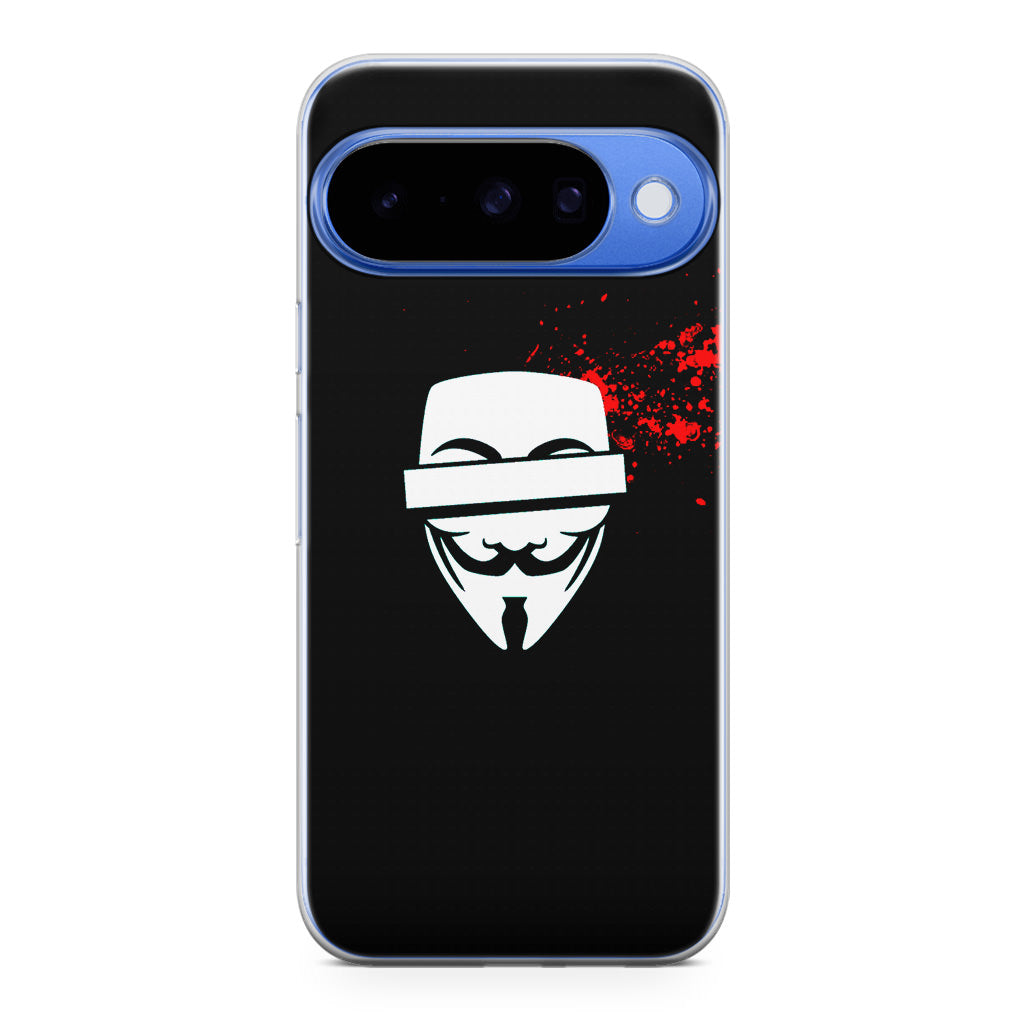 Anonymous Blood Splashes Google Pixel 10 Case