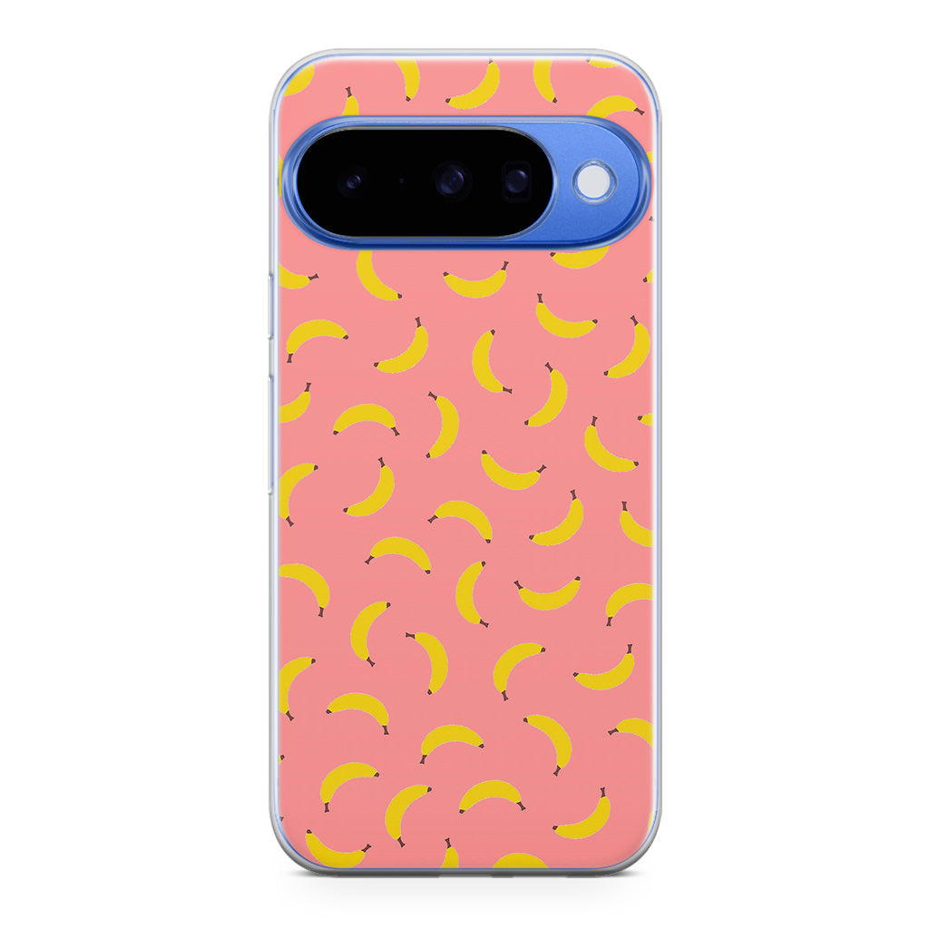 Bananas Fruit Pattern Pink Google Pixel 10 Case