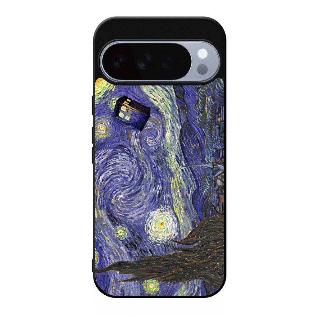 Dr Who Tardis In Van Gogh Starry Night Google Pixel 10 Pro / 10 Pro XL Case