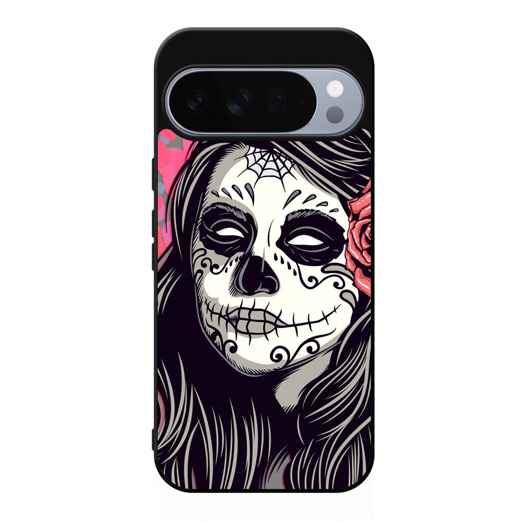 Girl Skull Flower Google Pixel 10 Pro / 10 Pro XL Case