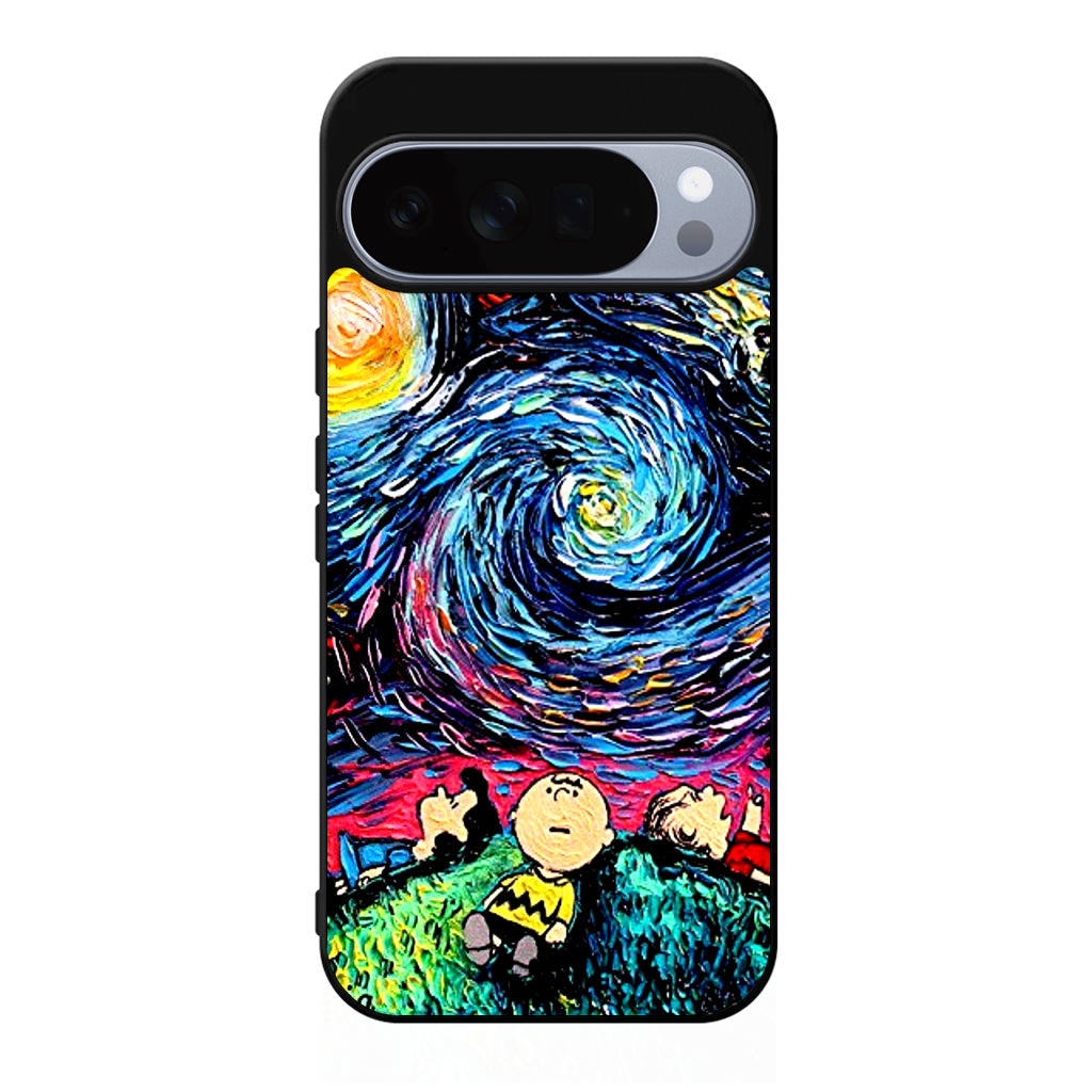 Peanuts At Starry Night Google Pixel 10 Pro / 10 Pro XL Case