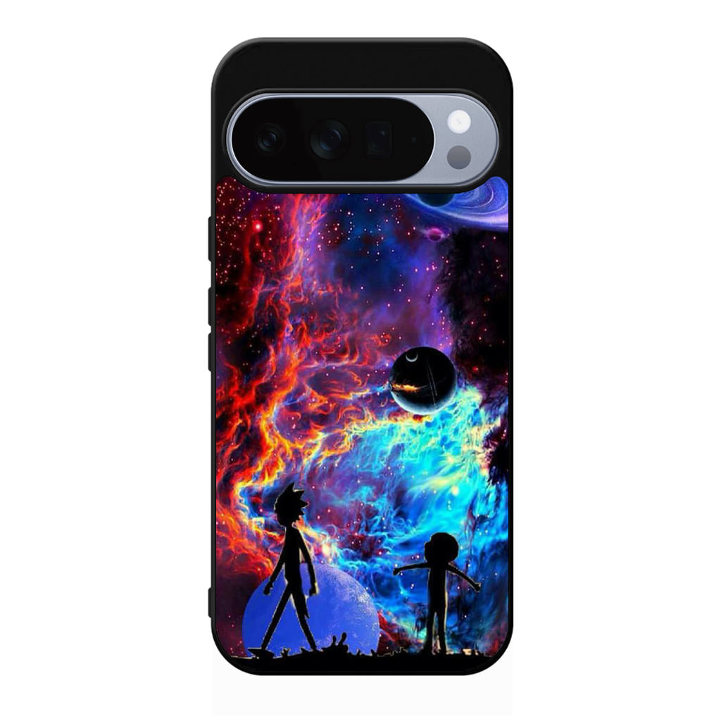 Rick And Morty Flat Galaxy Google Pixel 10 Pro / 10 Pro XL Case