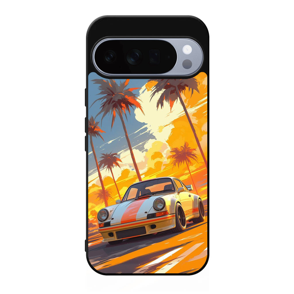 Turbo Dreams in Neon Palms Google Pixel 10 Pro / 10 Pro XL Case