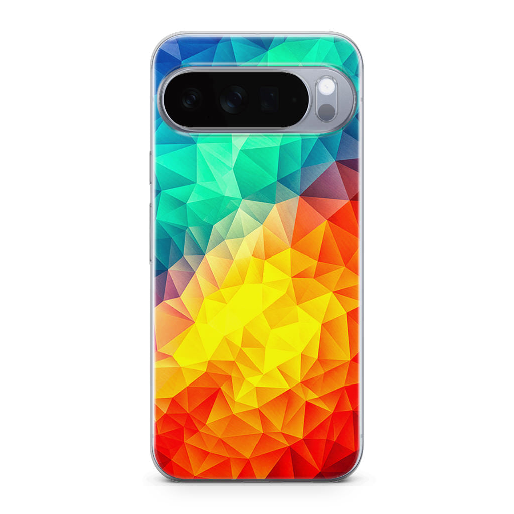 Abstract Multicolor Cubism Painting Google Pixel 10 Pro / 10 Pro XL Case