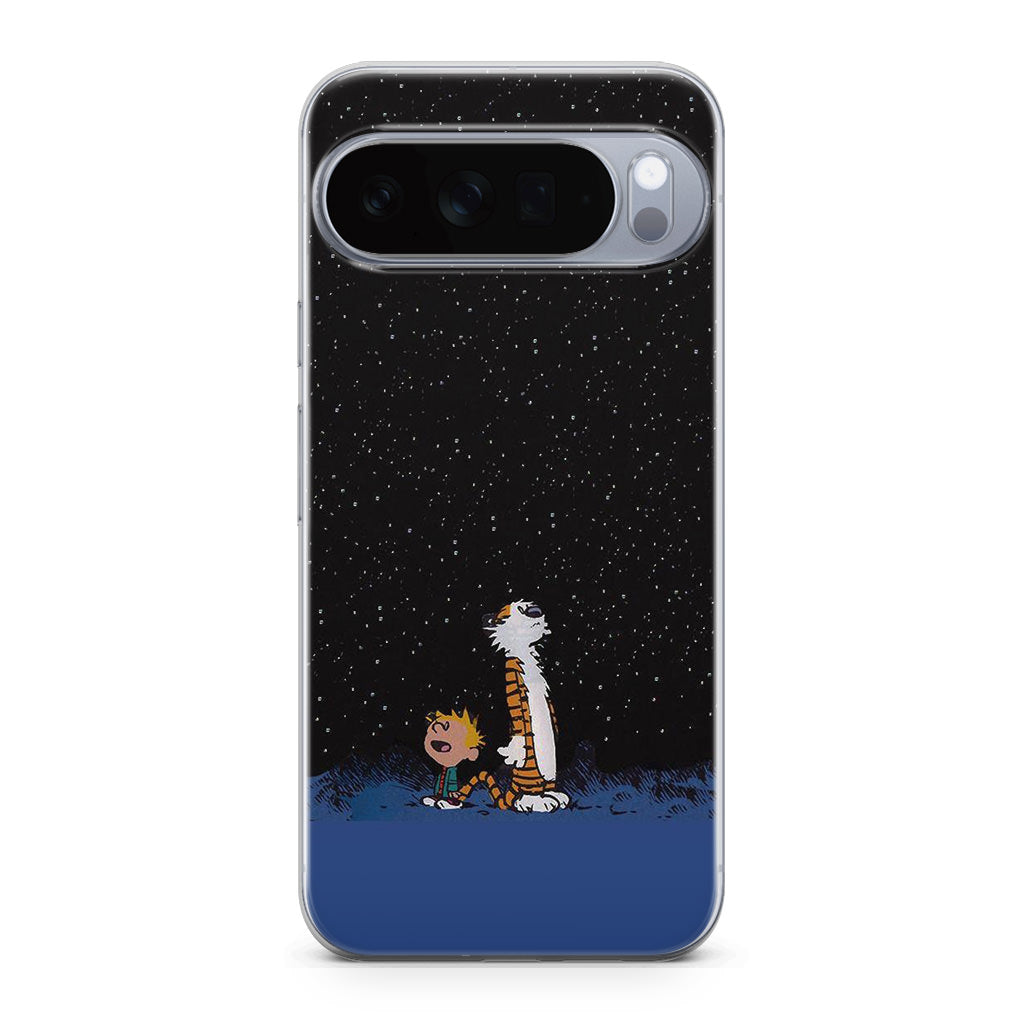 Calvin and Hobbes Space Google Pixel 10 Pro / 10 Pro XL Case