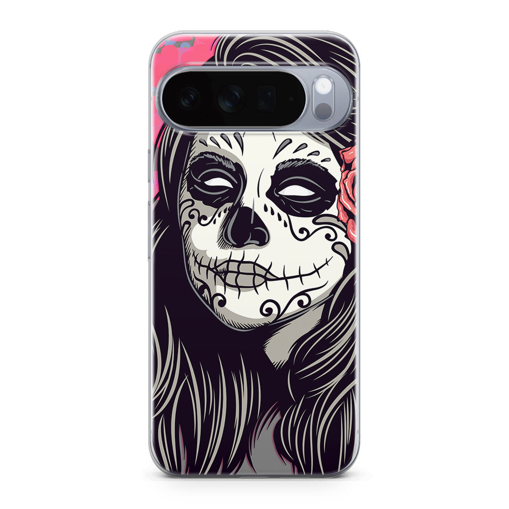 Girl Skull Flower Google Pixel 10 Pro / 10 Pro XL Case
