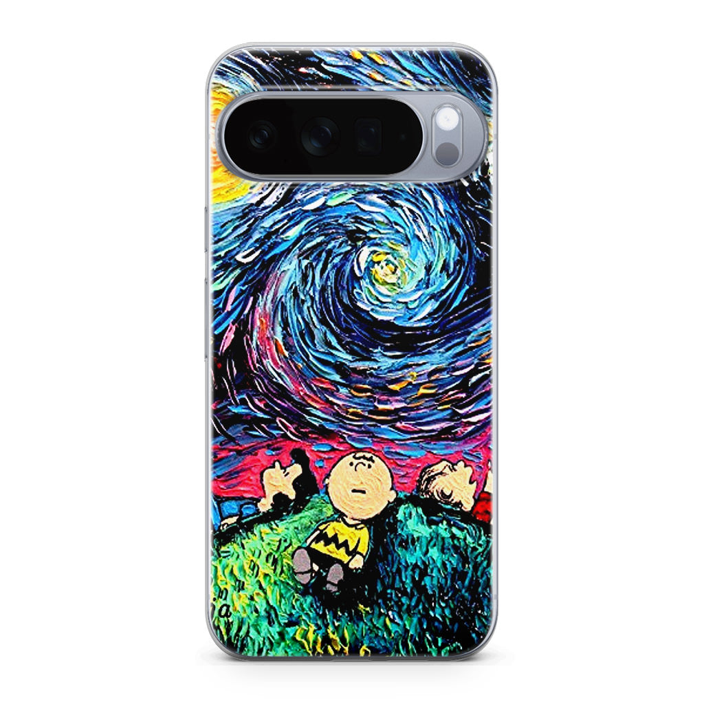 Peanuts At Starry Night Google Pixel 10 Pro / 10 Pro XL Case