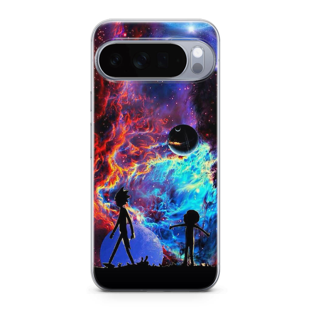 Rick And Morty Flat Galaxy Google Pixel 10 Pro / 10 Pro XL Case