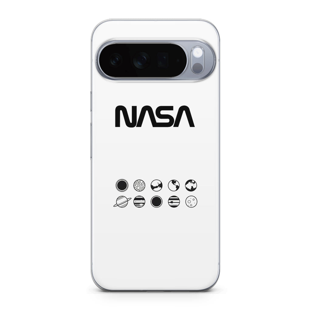 NASA Minimalist White Google Pixel 10 Pro / 10 Pro XL Case