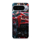 Red Sport Car in the Rain Google Pixel 10 Pro / 10 Pro XL Case