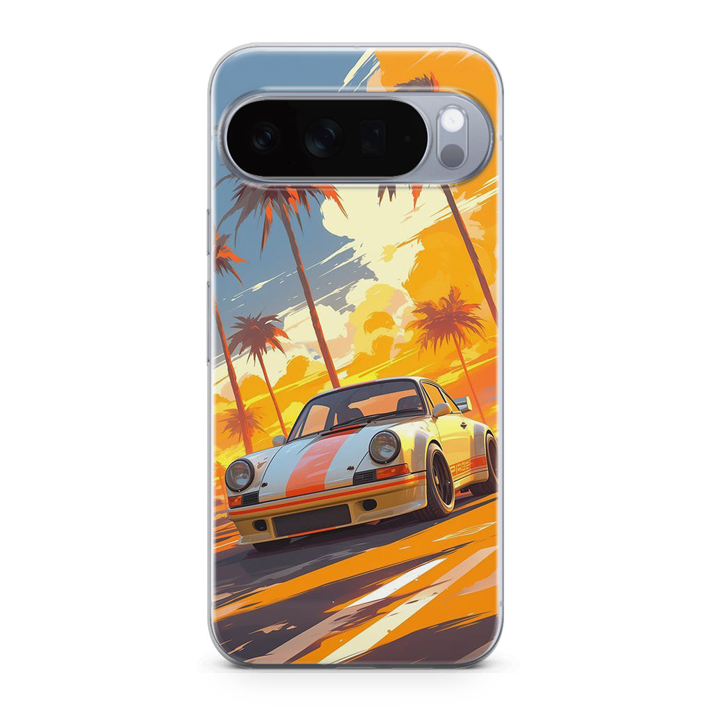 Turbo Dreams in Neon Palms Google Pixel 10 Pro / 10 Pro XL Case