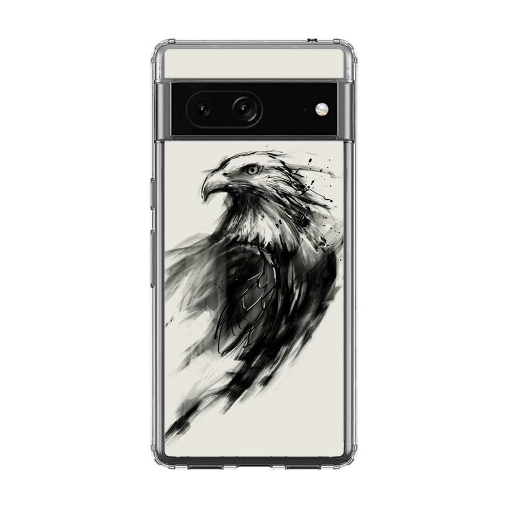 Eagle Art Black Ink Google Pixel 7 Case