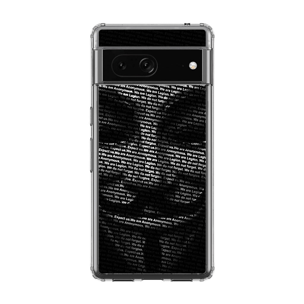 Guy Fawkes Mask Anonymous Google Pixel 7 Case