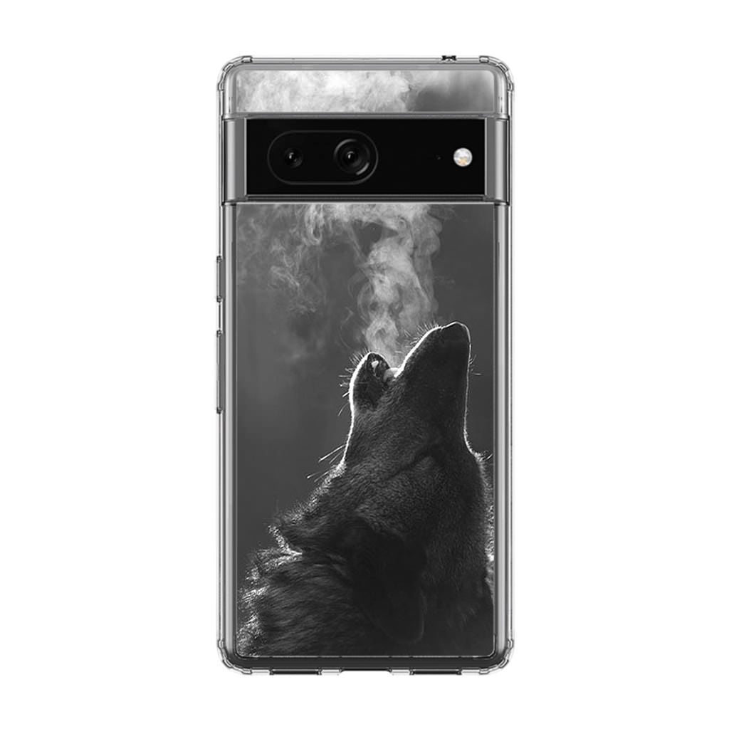 Howling Wolves Black and White Google Pixel 7 Case