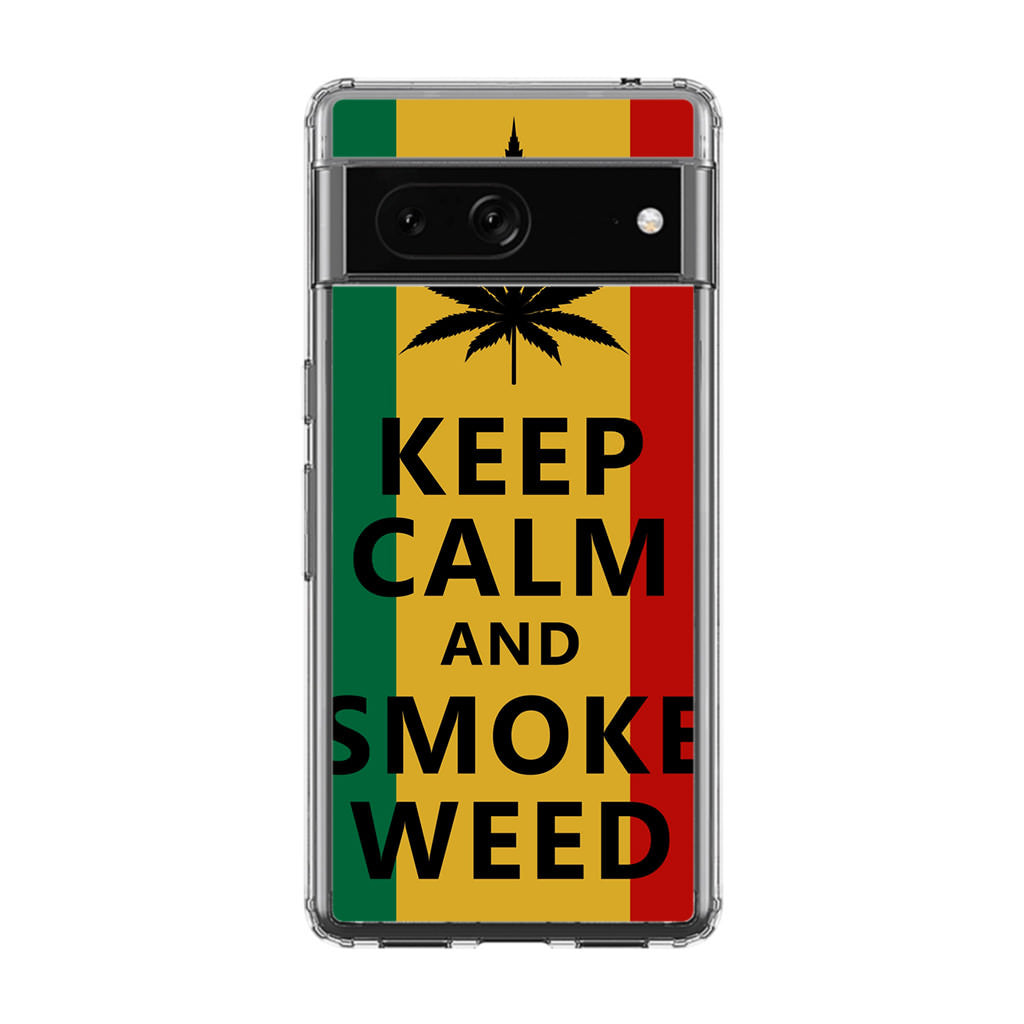 Keep Calm And Smoke Weed Google Pixel 7a Case