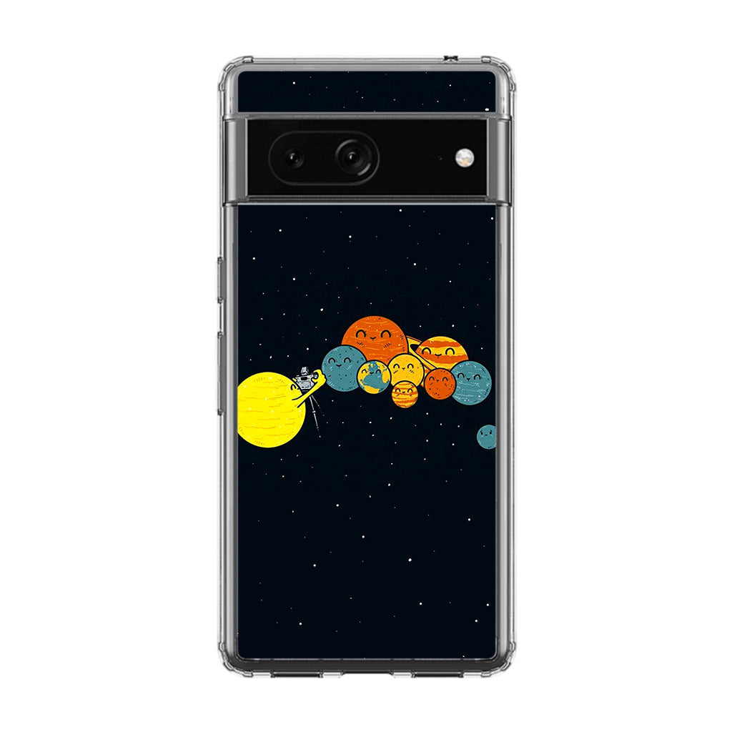 Planet Cute Illustration Google Pixel 7a Case