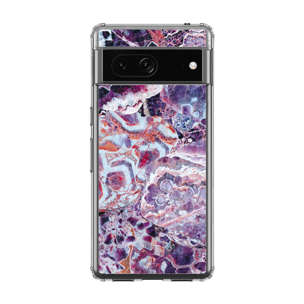 Purple Marble Google Pixel 7 Case