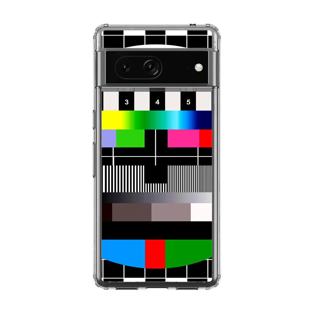 Scheme Pause TV Colorful Mesh Google Pixel 7a Case