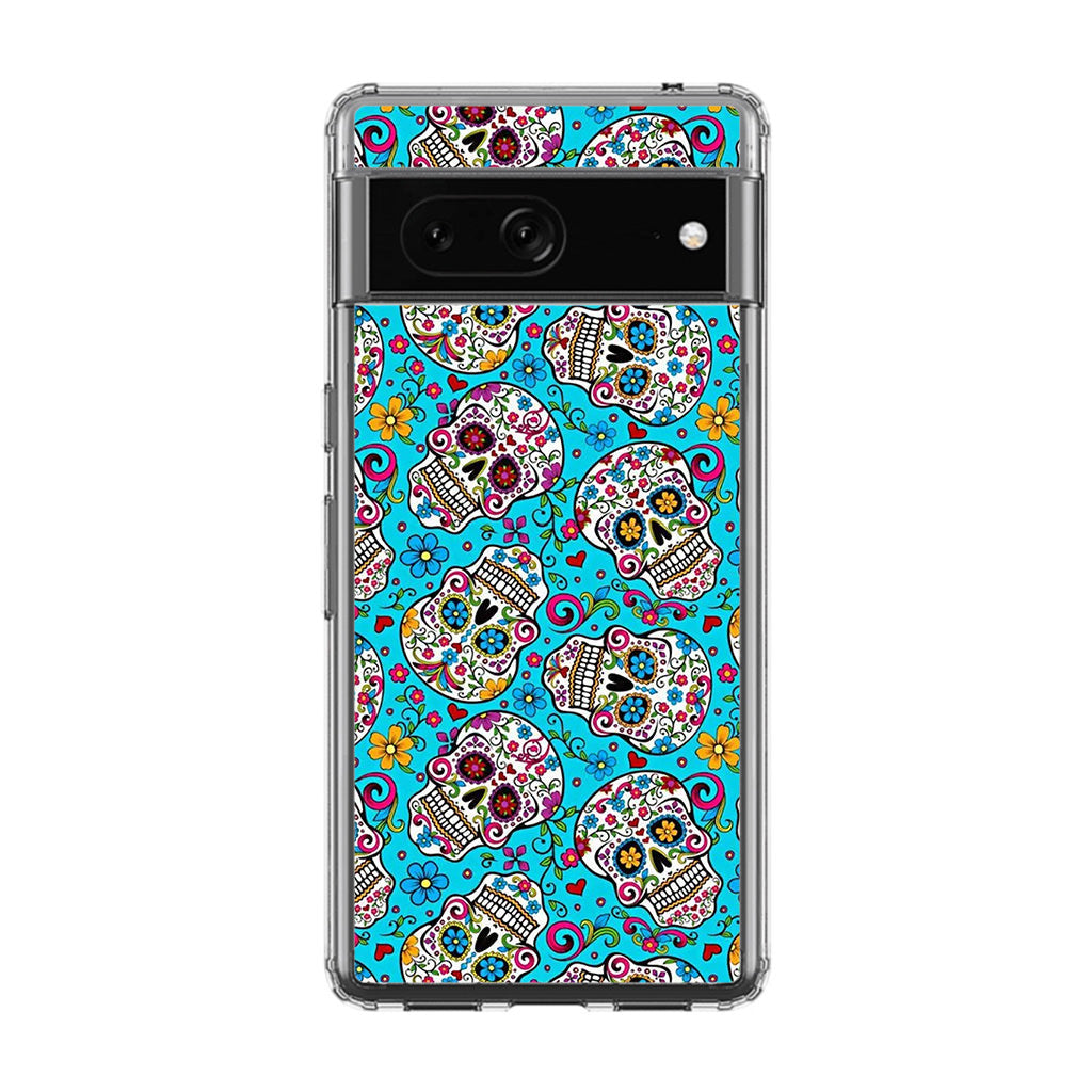 Skull Floral Sugar Google Pixel 7 Case