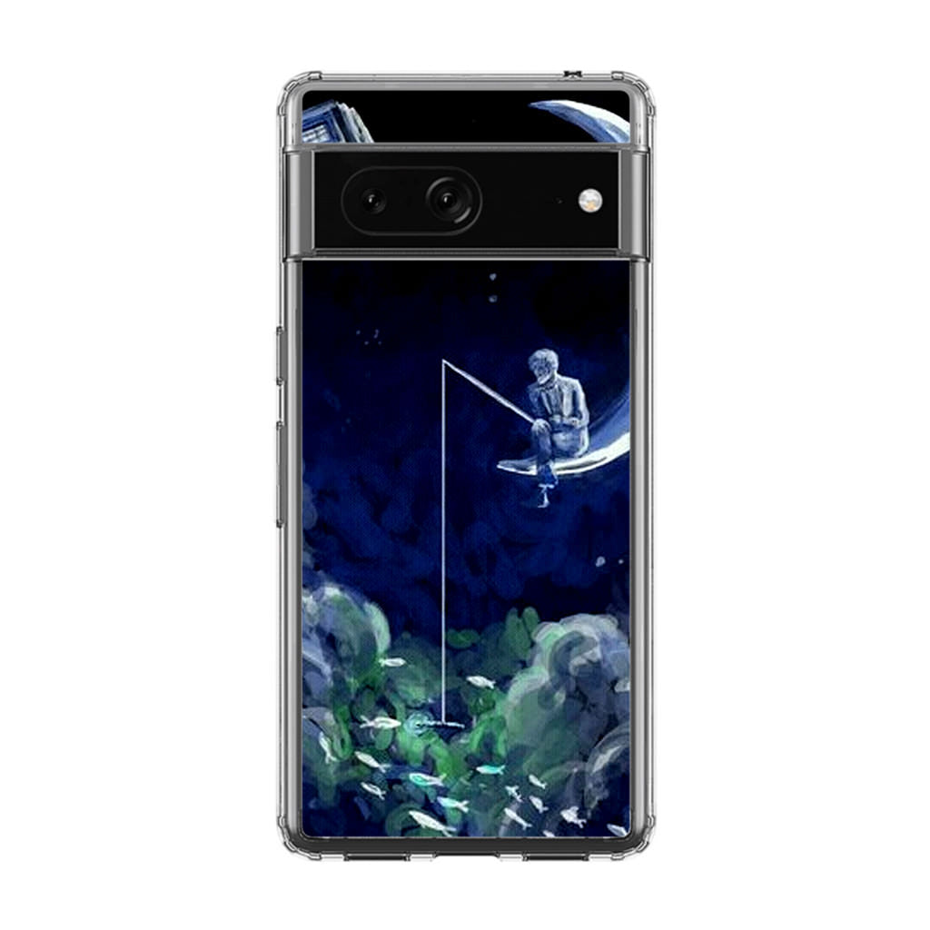 Tardis Walking To The Moon Google Pixel 7a Case