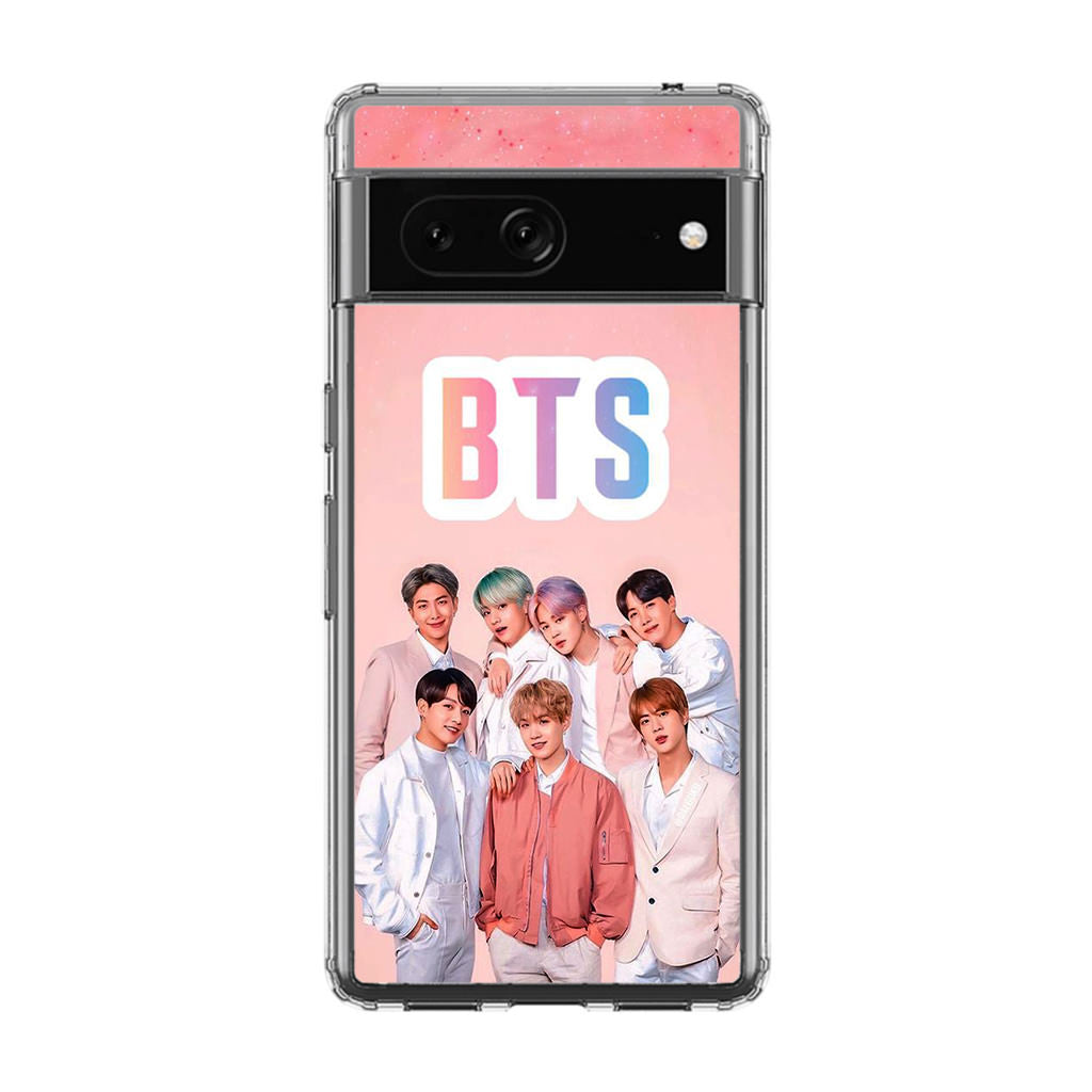 BTS Member in Pink Google Pixel 7a Case