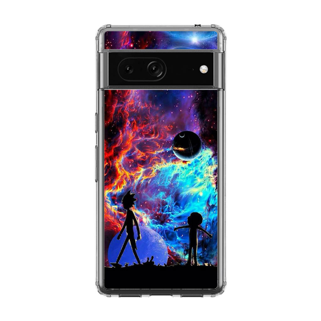 Rick And Morty Flat Galaxy Google Pixel 7 Case