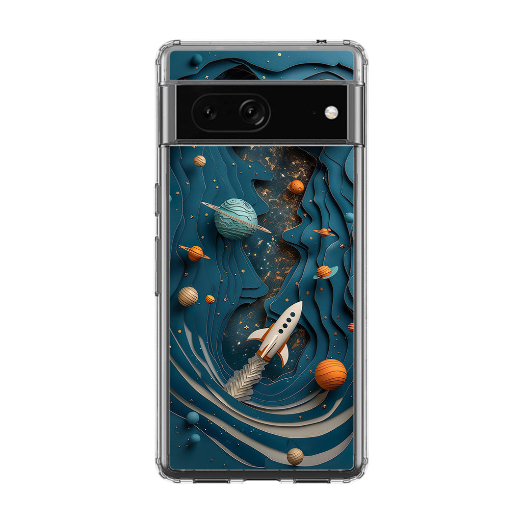 Cardboard Cosmos Google Pixel 7a Case