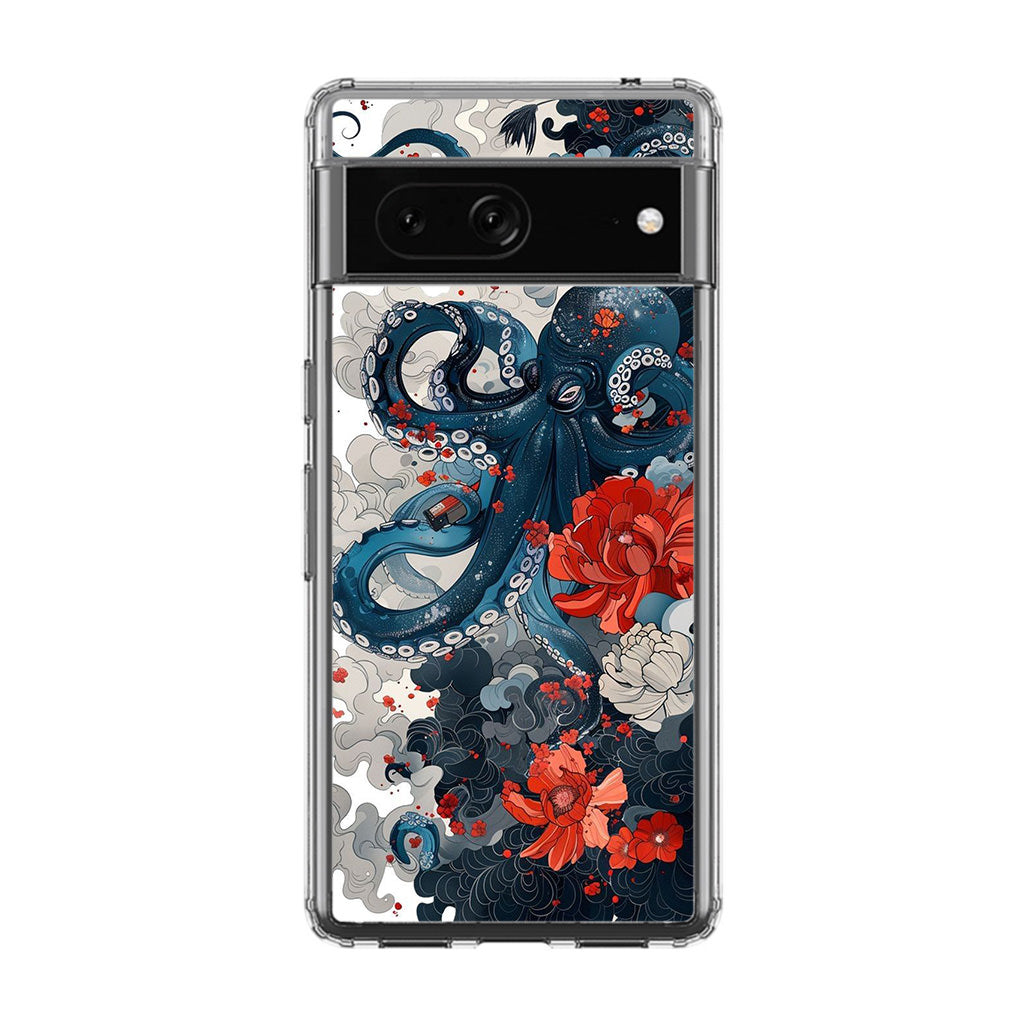 Floral Kraken Google Pixel 7 Case
