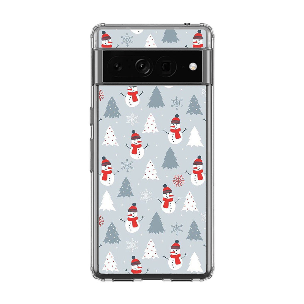 Snowmans Pattern Google Pixel 7 Pro Case