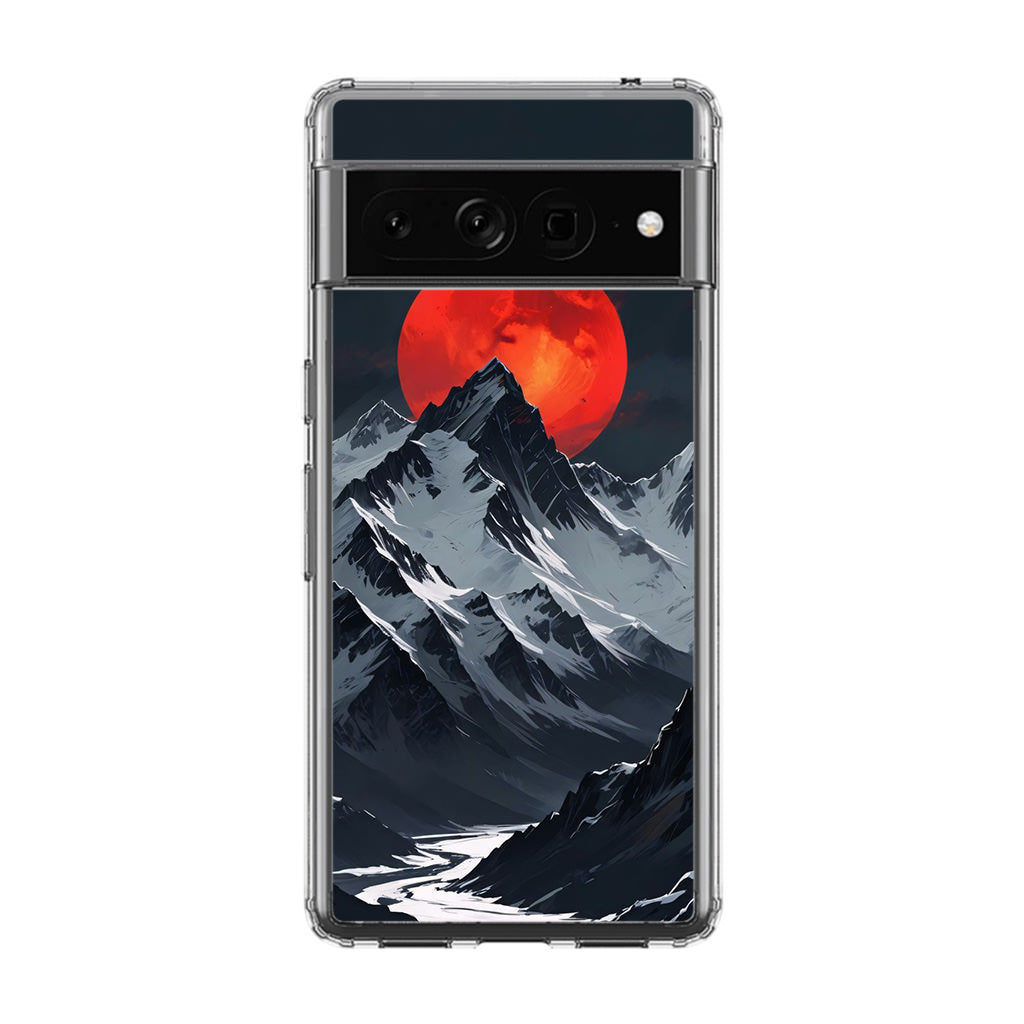 Crimson Eclipse The Mountain Google Pixel 7 Pro Case