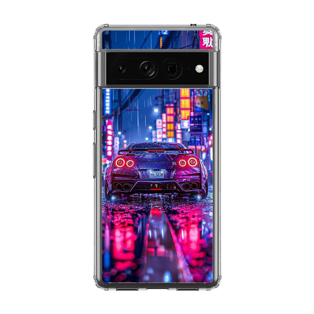 Neon Midnight Drift Tokyo Rain Google Pixel 7 Pro Case
