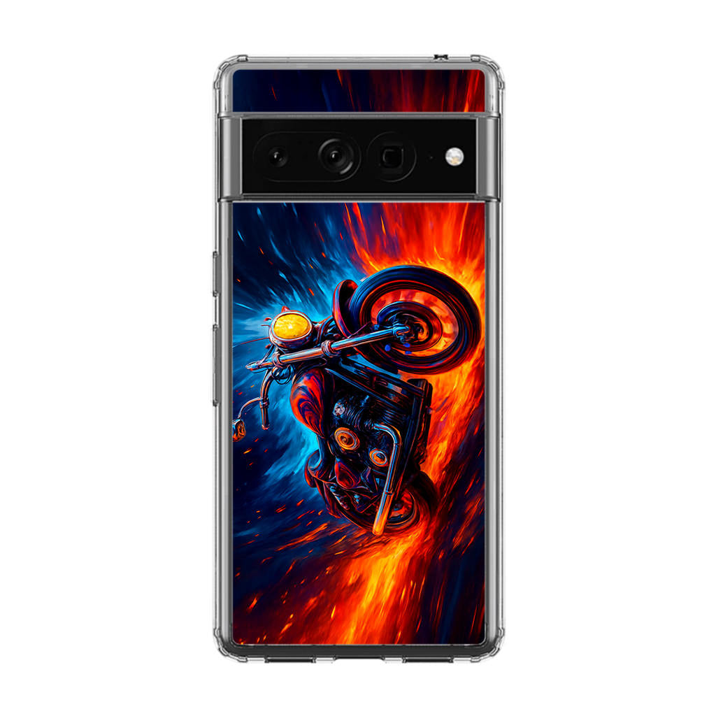 Ride Through Fire and Ice Google Pixel 7 Pro Case