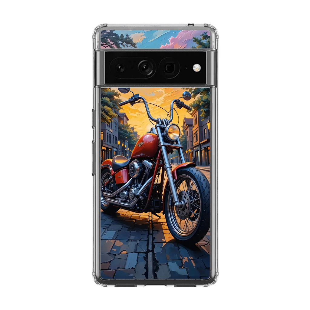 Sunset Thunder Ride Into the Glow Google Pixel 7 Pro Case