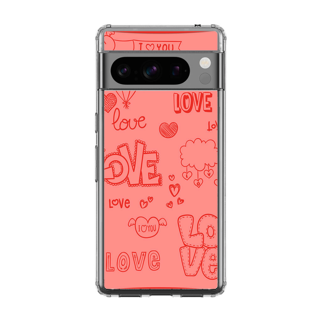 Pink Lover Google Pixel 8 Pro Case