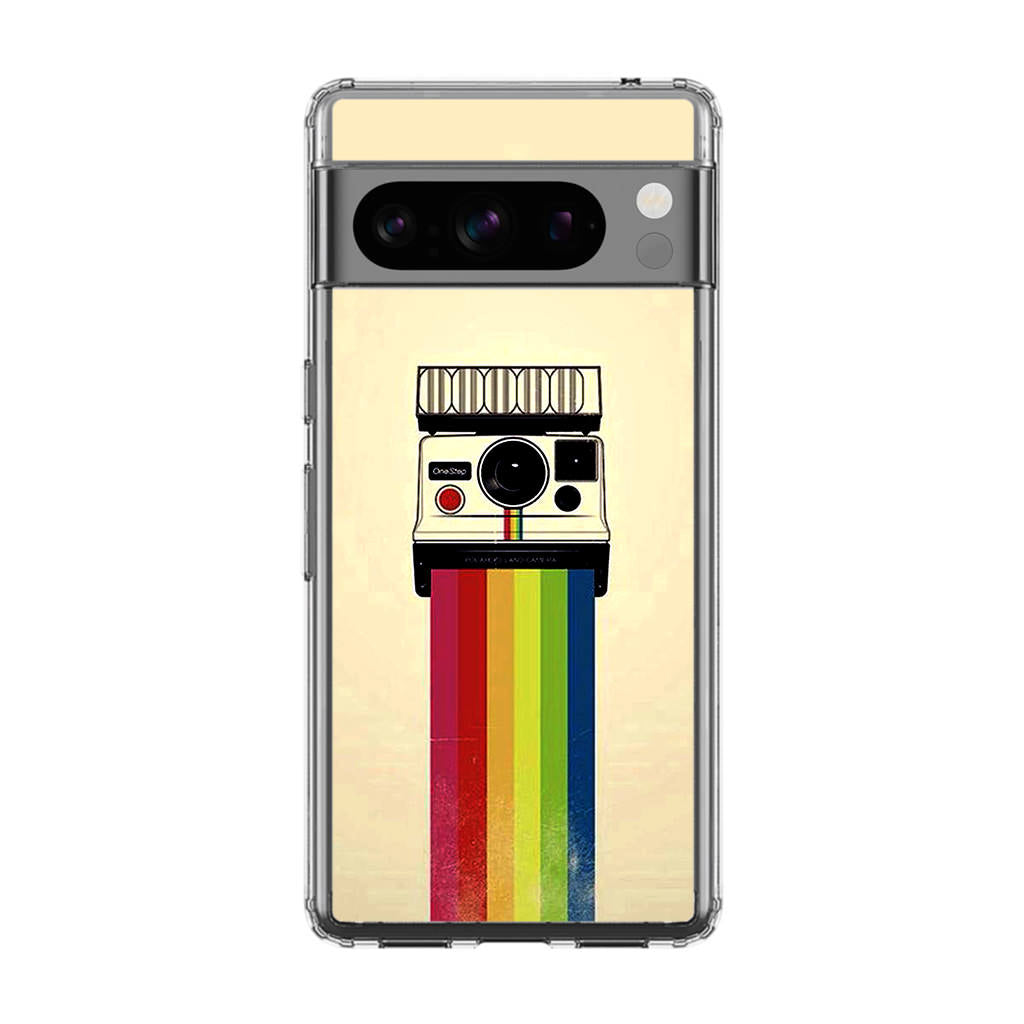 Polaroid Camera Colorful Rainbow Google Pixel 8 Pro Case