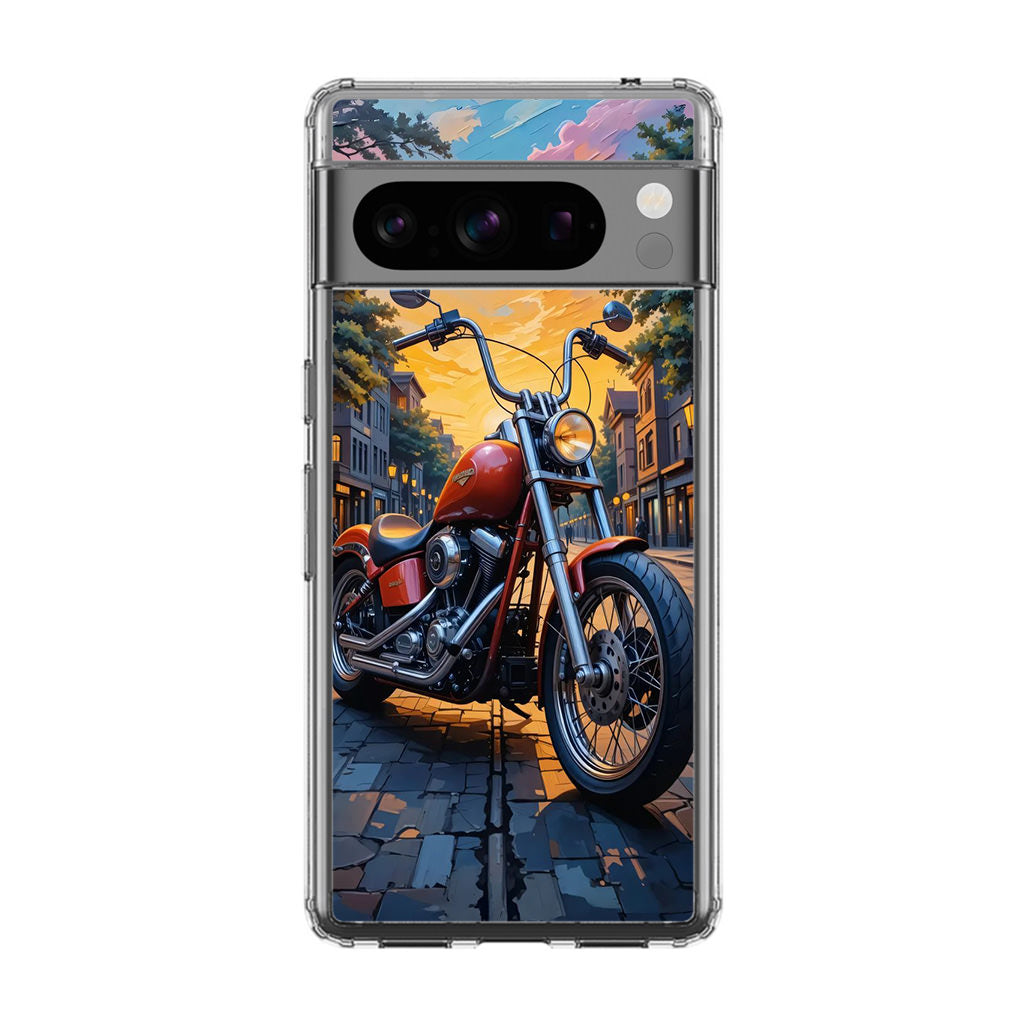 Sunset Thunder Ride Into the Glow Google Pixel 8 Pro Case