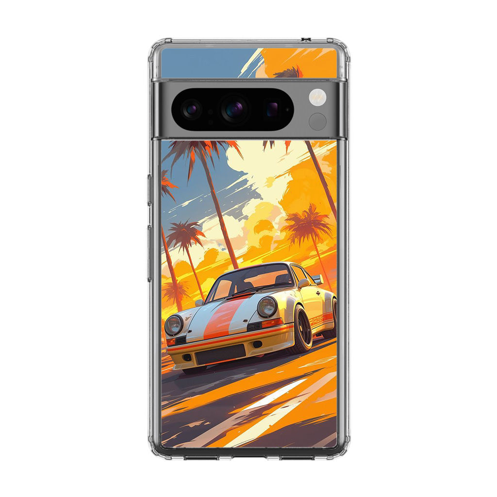 Turbo Dreams in Neon Palms Google Pixel 8 Pro Case