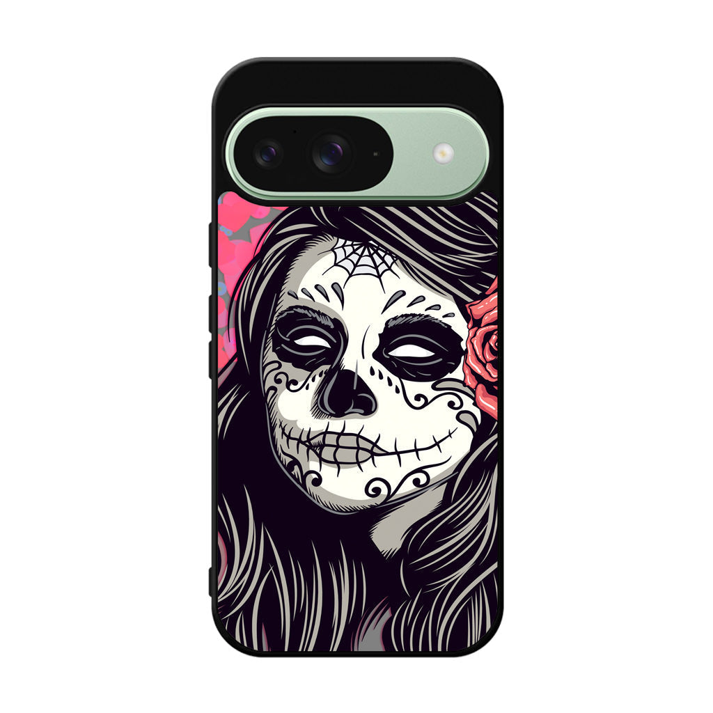Girl Skull Flower Google Pixel 9 Case