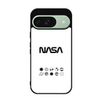 NASA Minimalist White Google Pixel 9 Case