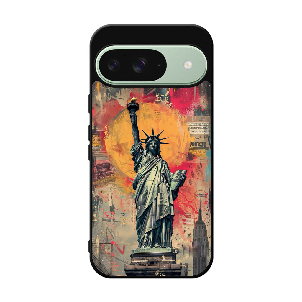 Canvas Art Statue of Liberty Google Pixel 9 Case