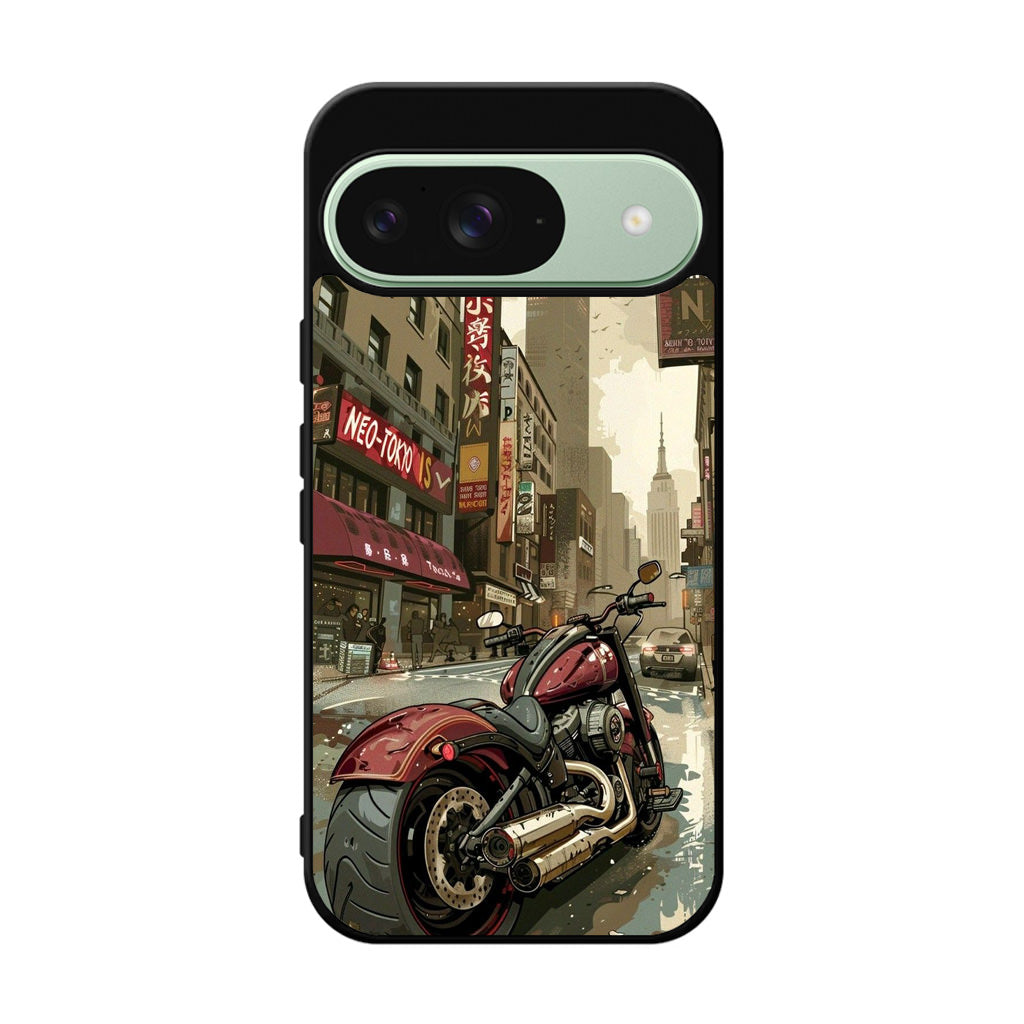 Motorcycle In Tokyo Streets Google Pixel 9 Case